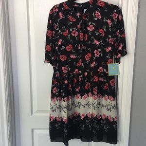 Cece floral spring dress